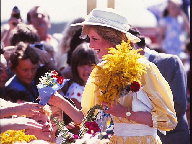 Prince Charles and Princess Diana on their 1983 Australian Tour.