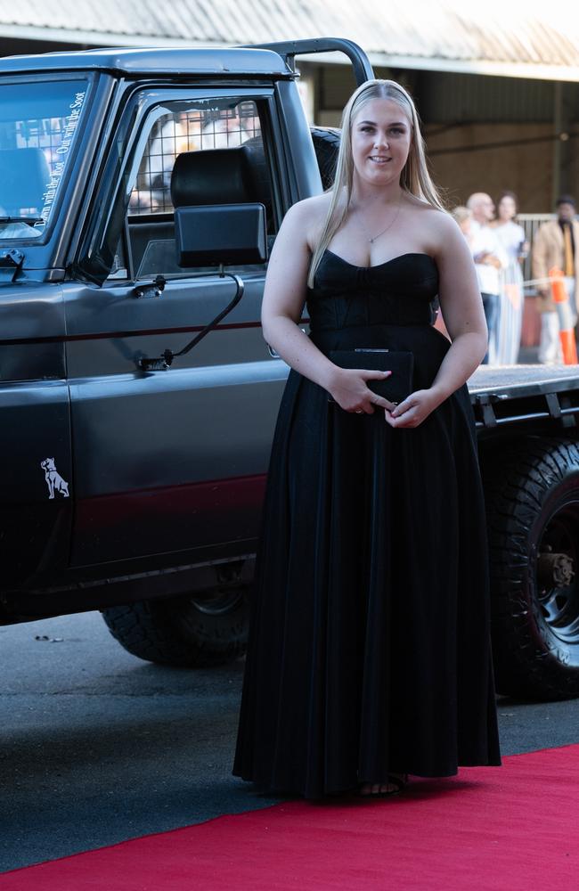 Emily Edwards arrives at The Pavillion for Victory College's 2023 Formal. June 23, 2023. Picture: Christine Schindler