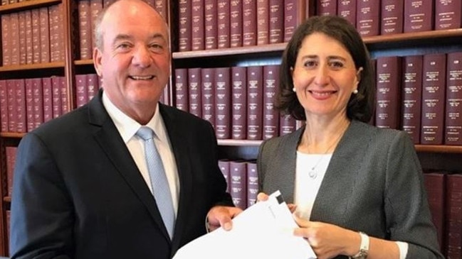 Daryle Maguire with Gladys Berejiklian.