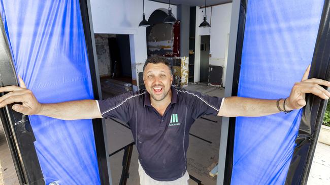 'The Junk Bar' co-owner Dylan Proctor at the former Taj Mahal restaurant at New Farm. Picture: Richard Walker