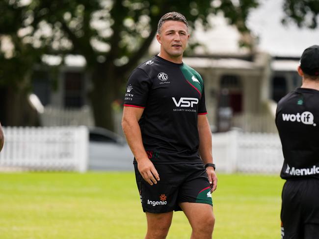 Sam Burgess and the South Sydney Rabbitohs are seemingly on good terms again.