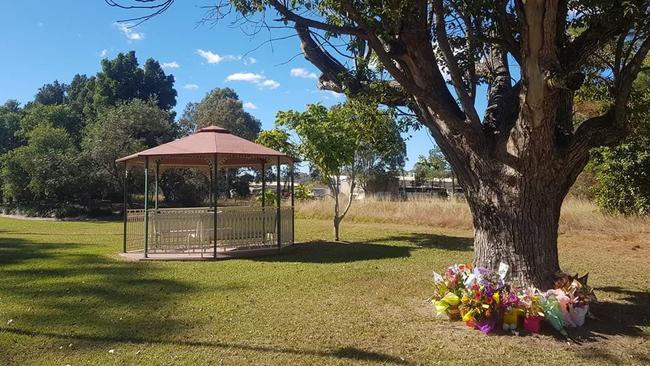 The flower were moved to the Forest of Memories at Logan Village.