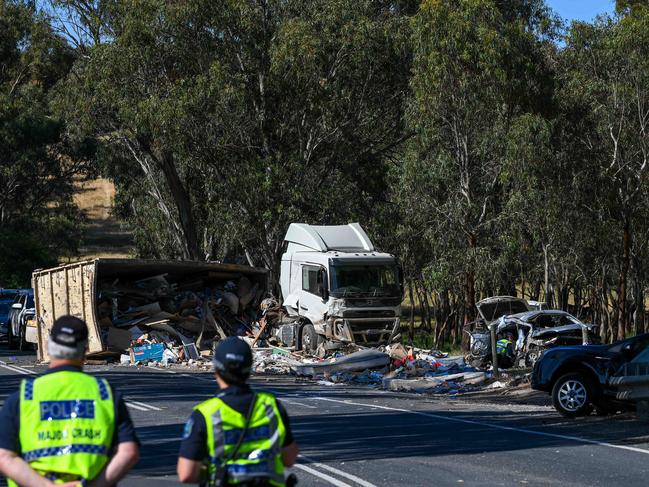 4th of November 2024  - SAPOLÃs Major Crash on the scene of a serious accident near Wattle Flat, south of Myponga on the Fleurieu Peninsula. Photo: Naomi Jellicoe