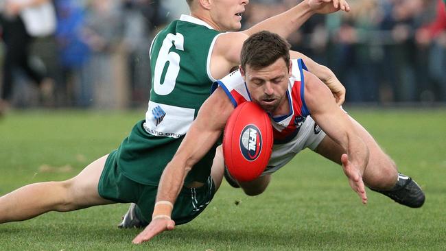 Luke Lirosi in action for West Preston-Lakeside. Picture: Hamish Blair