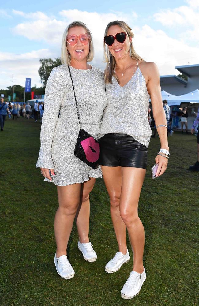 Lauren Waldock and Jenni Campbell at Groovin the Moo, Sunshine Coast 2023. Picture: Patrick Woods.