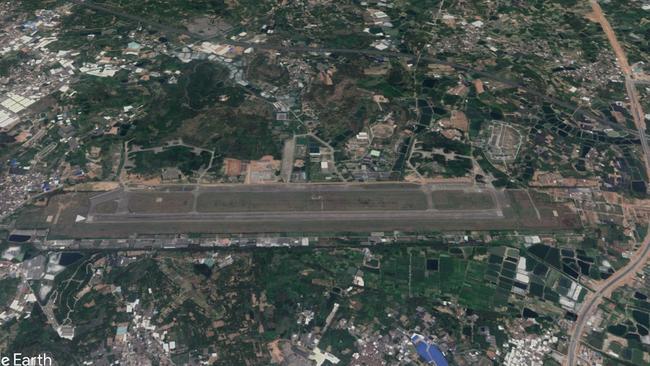 A satellite image of one of the airfields. Picture: Google Earth