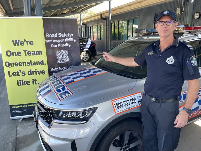 Townsville Officer in Charge of Townsville Highway Patrol Senior Sergeant Robert Nalder has urged motorists to work together as "one team" this Queensland Road Safety Week. Picture: Leighton Smith.