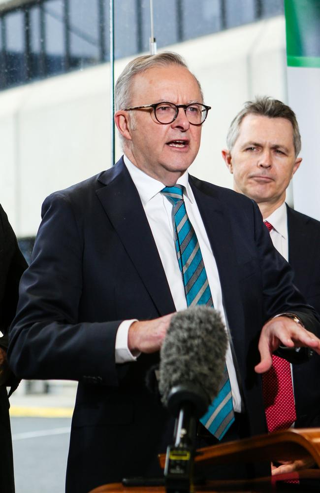 Prime Minister Anthony Albanese has delivered another stroppy performance live on air. Picture: Picture: NewsWire / Patrick Gee