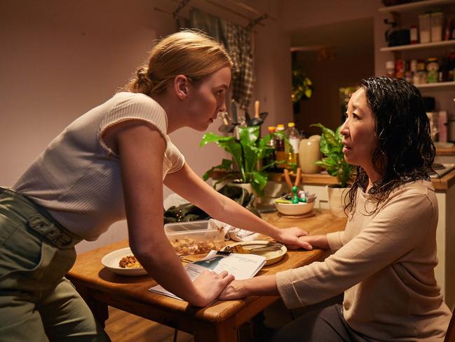 Killing Eve: Jodie Comer and Sandra Oh, pictured.