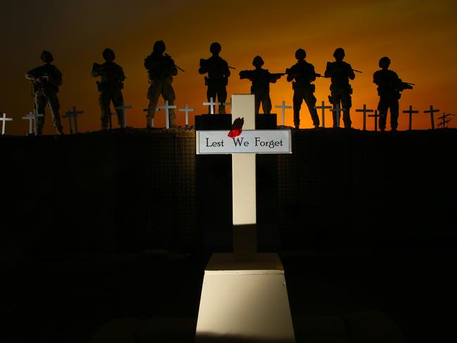 On the 101st anniversary of the battle of the Somme, Australian and New Zealand soldiers will stand shoulder to shoulder on Anzac Day in Taji Iraq / Picture: Gary Ramage