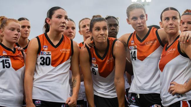 The NTFL Buffaloes' women side beat the Essendon Bombers. Picture: Pema Tamang Pakhrin