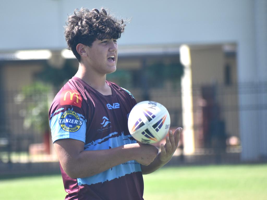 CQ Capras under-17 boys squad at a pre-season training session at The Cathedral College, Rockhampton, on December 7, 2024.