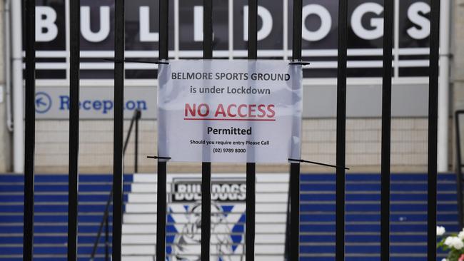 Canterbury Bankstown have been hit extremely hard by the pandemic. Picture: AAP/Dean Lewins