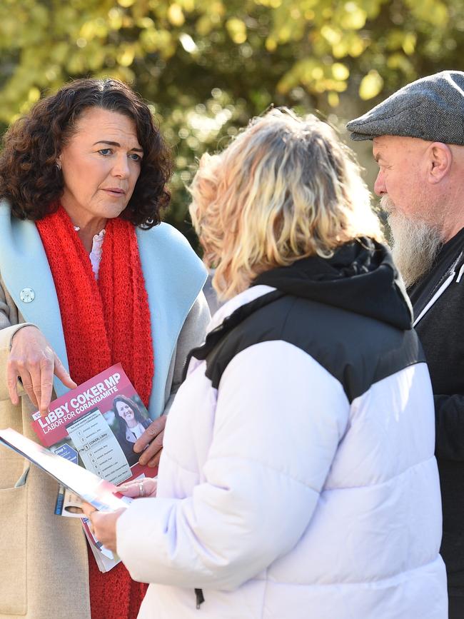 Coker on polling station