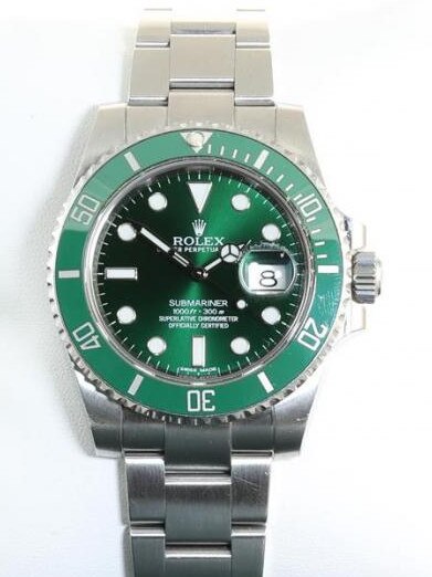 A Rolex Submariner Hulk, now considered a rare find.