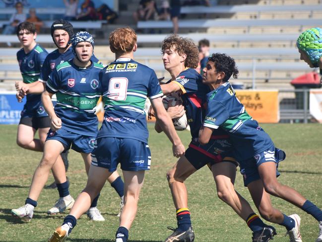 Rockhampton District Junior Rugby League CQ Club Challenge, under-15, Blackwater Crushers versus Brothers White, Browne Park, June 24, 2023.
