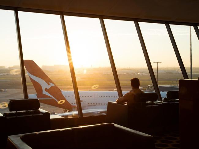 Qantas lounge at Sydney airport. Photo: Supplied