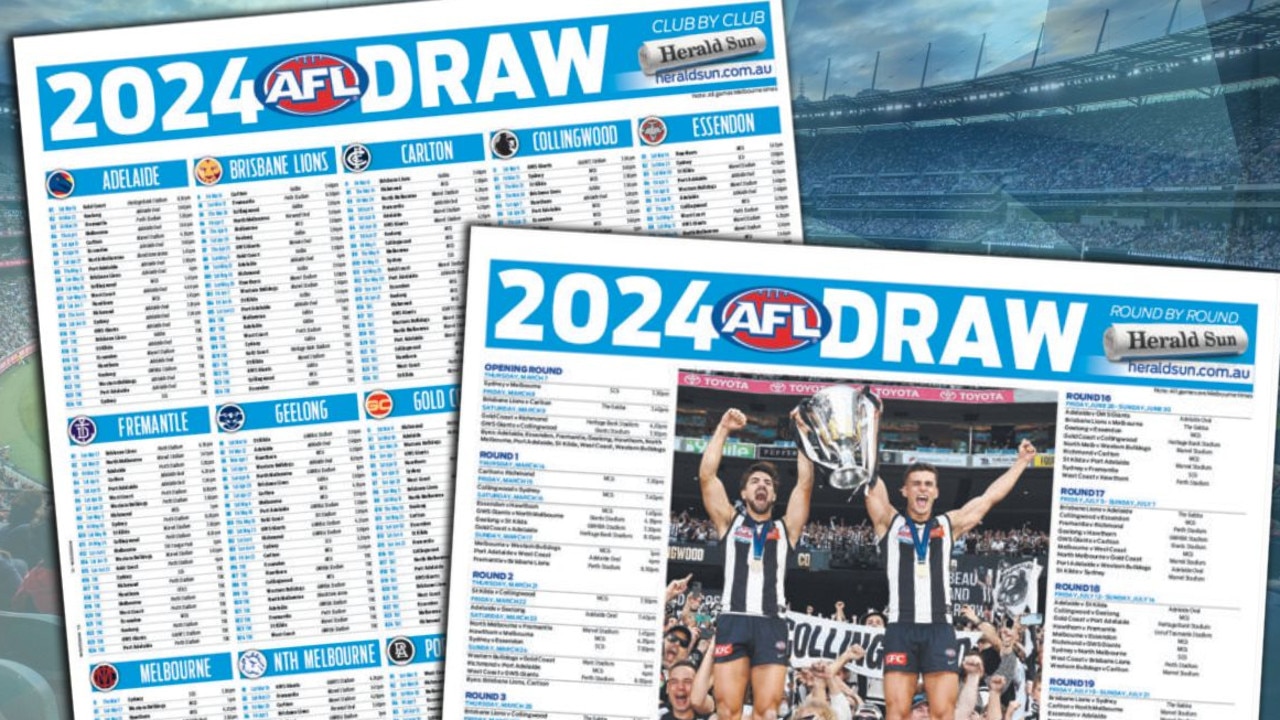 AFL 2024 Download your fixture poster The Advertiser