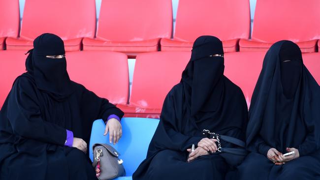 There are forced veiling and male guardianship requirements in Saudi Arabia. Picture: AFP Photo/Fayez Nureldine