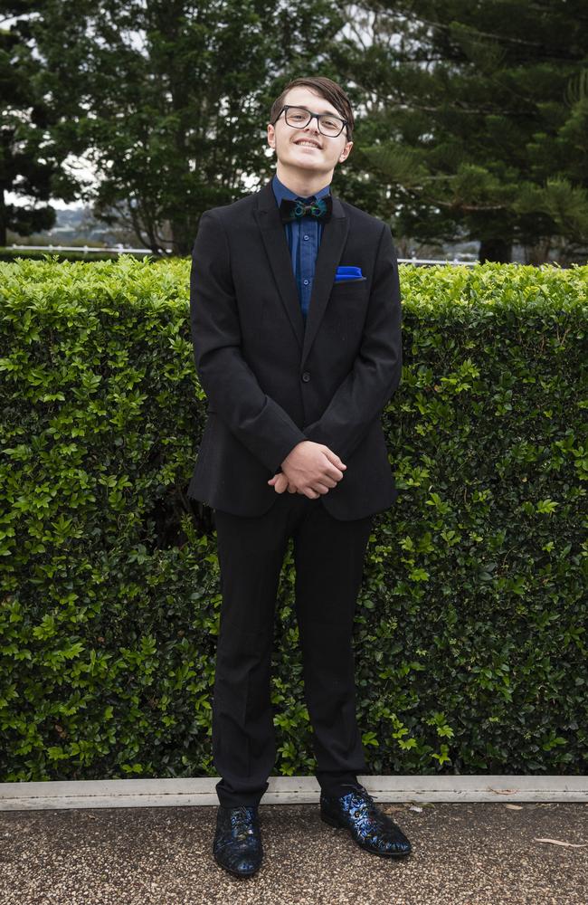 Saxon West at Centenary Heights State High School formal at Picnic Point, Friday, November 15, 2024. Picture: Kevin Farmer