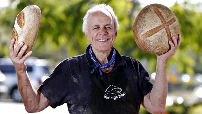 Geoff Dance with his sourdough pride and glory. Photo: Jerad Williams