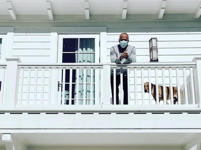 Greg Norman in isolation at his home in Florida. Source: Instagram