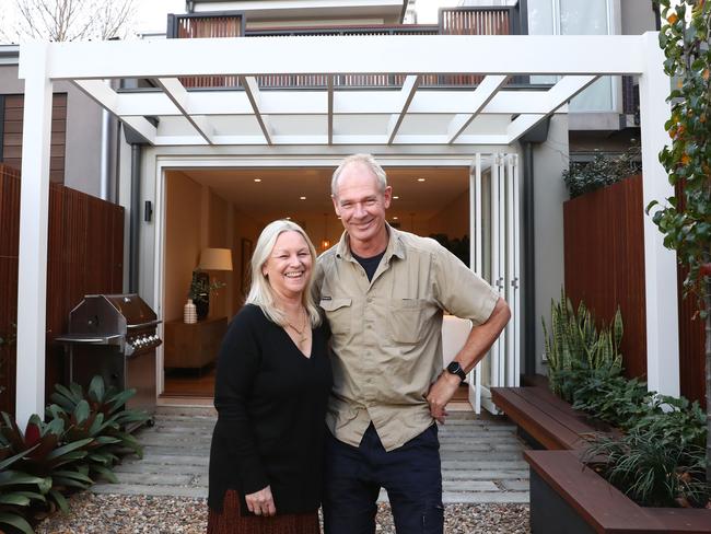 14/6/19: Richard and Cathy Crighton at their home in Surry Hills. John Feder/the Australian.