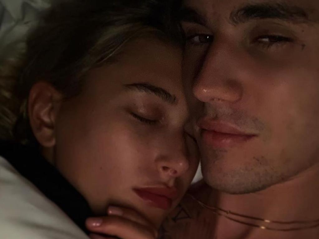 Justin and Hailey Bieber. Picture: Instagram