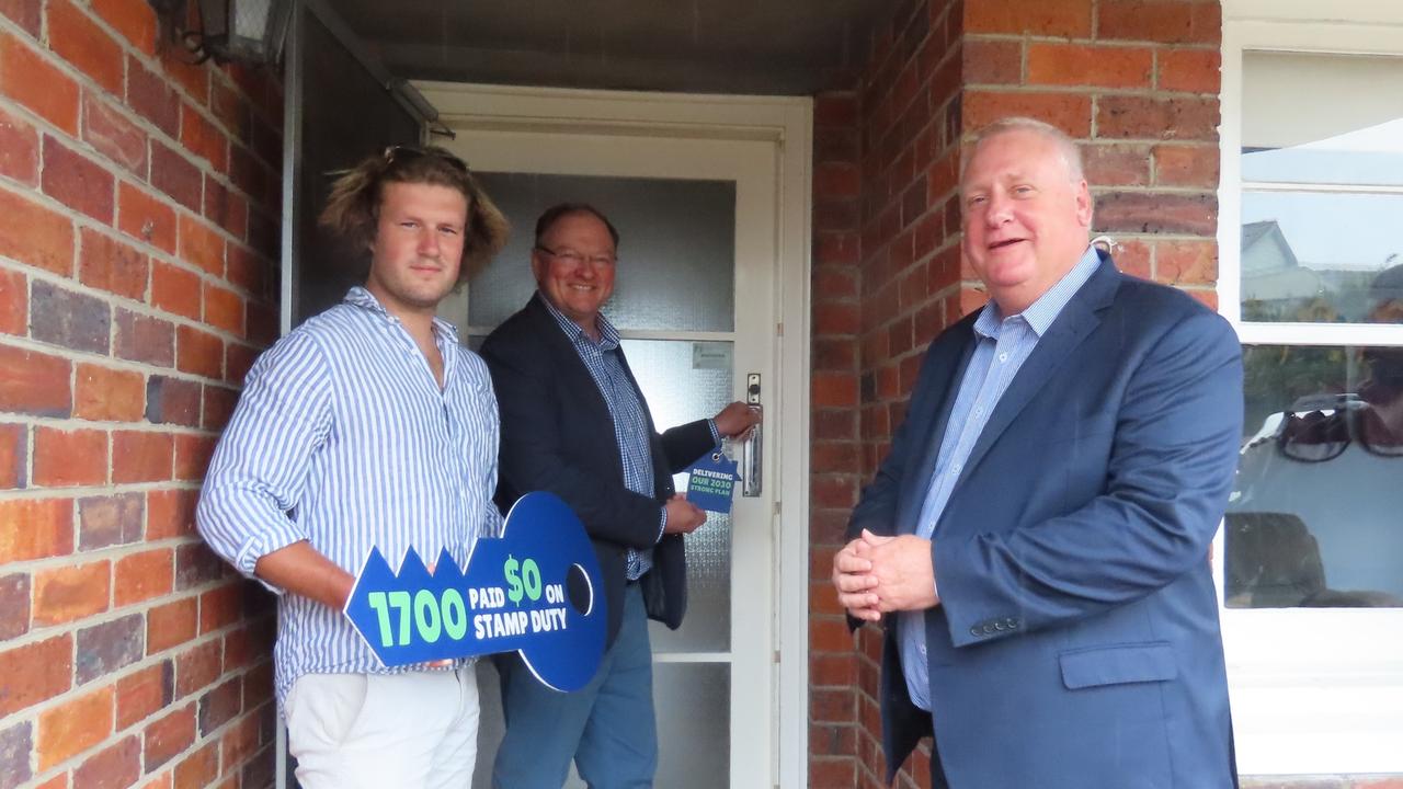 Josh Thomson, 24, one of 1700 used stamp duty exemption to buy his first home. Picture: Alison Foletta