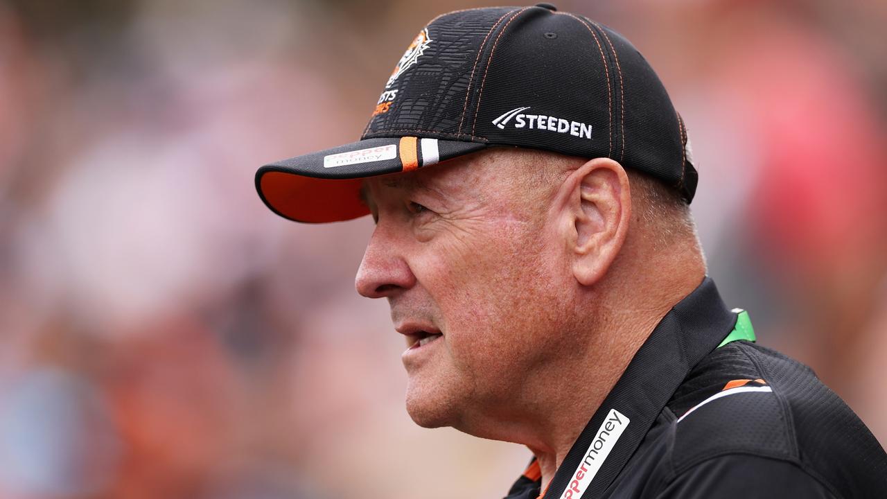 Tigers coach Tim Sheens has another big selection call to make. Picture: Getty Images