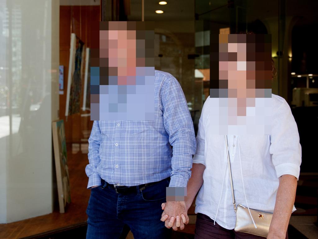 The recent inquest revealed no evidence against the woman identified by police as their main suspect, the child’s foster mother. Pictured is her and William’s foster father. Picture: NewsWire / Nikki Short