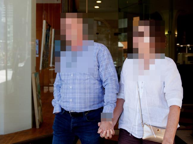 The recent inquest revealed no evidence against the woman identified by police as their main suspect, the child’s foster mother. Pictured is her and William’s foster father. Picture: NewsWire / Nikki Short