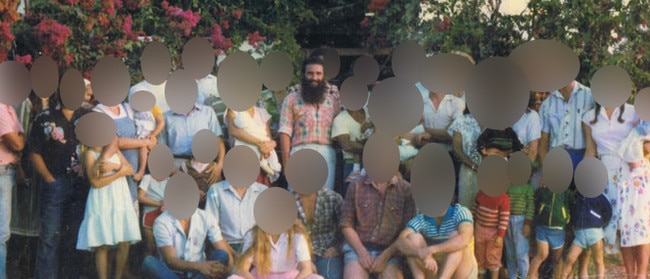 Daniel Landy-Ariel (centre) in the mid-1980s with members of what was then known as the Jesus People of North Queensland.