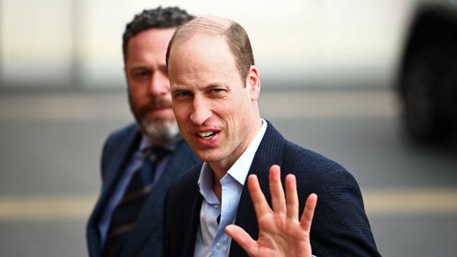 Britain's Prince William visits the Oval cricket ground for his Earthshot environmental campaign. Picture: AFP