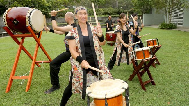 Japanese Taiko Group Drumming Up Fun Festival Spirit On Gold Coast