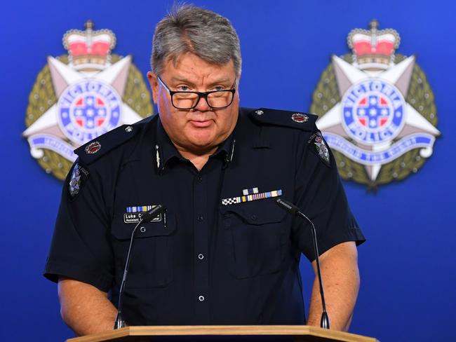 Victoria Police Assistant Commissioner Luke Cornelius. Picture: AAP