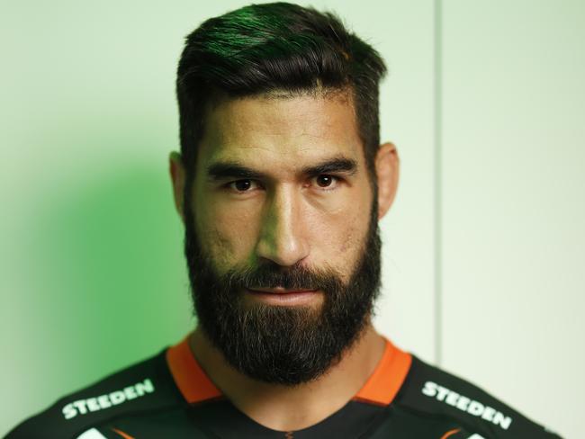 Please speak to the Sydney sports  department before using. Must speak to Dominic Bourke, Russell Jackson or Adam Mobbs.   West Tigers player James Tamou at the NRL season launch at Telstra HQ in Sydney. Picture: Jonathan Ng