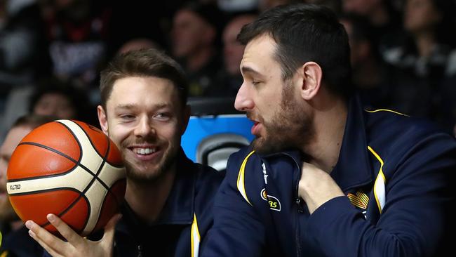 Matthew Dellavedova (L) will have to carry the load at point guard in Simmons’ absence. Picture: Quinn Rooney/Getty Images