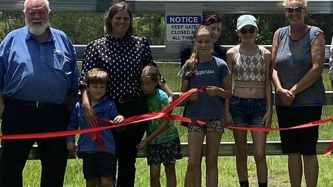 MPs and local councillors attended the opening ceremony of the new fencing in Apple Tree Creek.