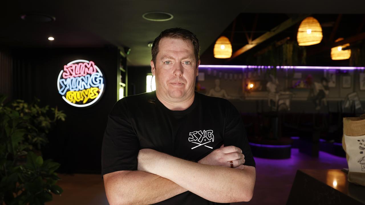 Sum Young Guys part owner Moe Rickard who was forced to shut the doors on his Noosaville restaurant during the busiest week of the year due to the majority of his staff being labelled as close contacts of a Covid-19 case. Picture: Lachie Millard