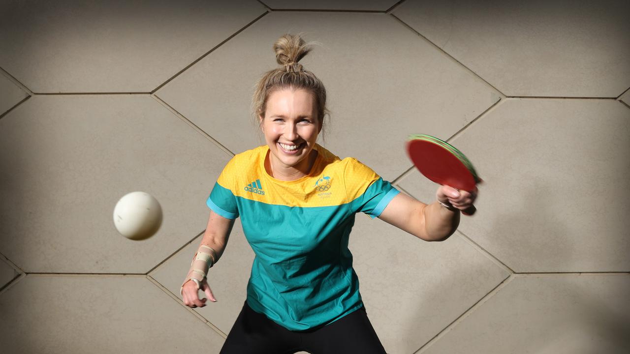 Milly Tapper has represented Australia at the Olympics and Paralympics in table tennis. Picture: Alex Coppel.