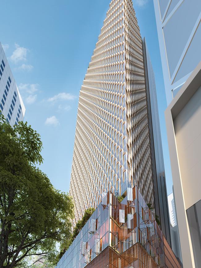 Artist impression of Mirvac's 55 Pitt Street tower