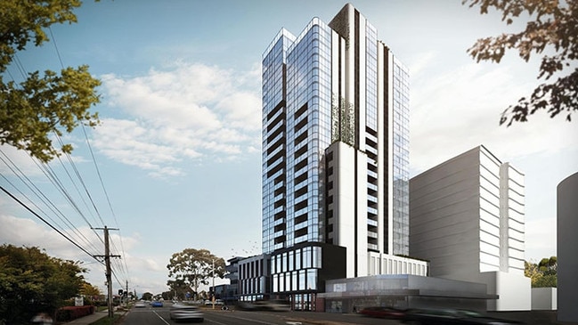 Applicant Hongxing Springvale Road Pty Ltd is proposing a 21-storey building at 251 -261 Springvale Road, Glen Waverley.