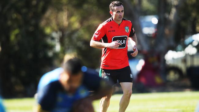 Referee Gerard Sutton at Eels training ahead of their final with Storm. Picture. Phil Hillyard