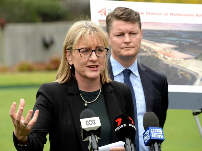 The Allan government blamed Melbourne Aiport for delays, forcing the Albanese government to install a mediator. Picture: Andrew Henshaw