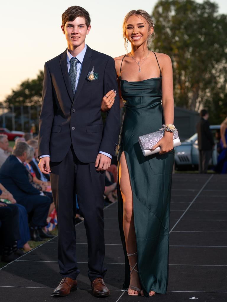 Clayton Besch and Martine Hogg at the 2024 Rockhampton Grammar School formal.
