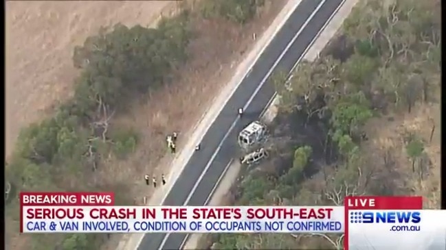 Serious crash in South Australia's south east (9 News Adelaide)