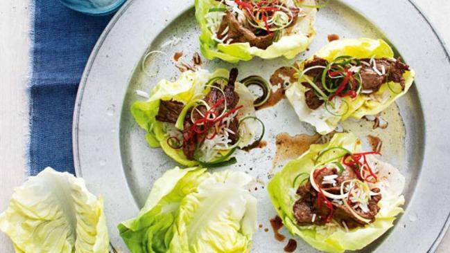 Korean beef lettuce cups.