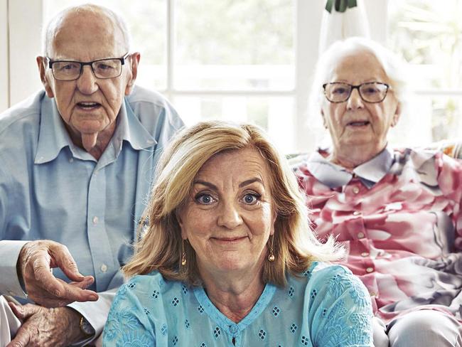 Jean Kittson and her parents