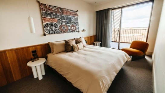 Photographs of a room at Monarto Safari Resort.